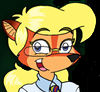 Cute furry with glasses.